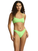 SEAFOLLY Sea Dive High Cut Pant Bikini SEAFOLLY Summer Green 36