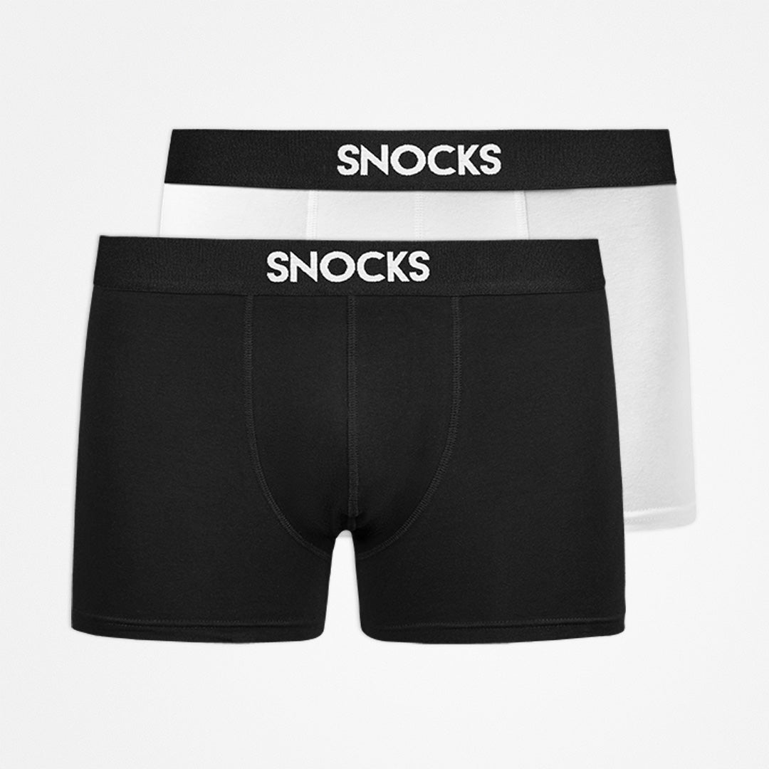 SNOCKS Boxershorts mit Logo Unterhosen SNOCKS Black S
