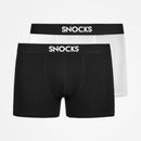 SNOCKS Boxershorts mit Logo Unterhosen SNOCKS Black S