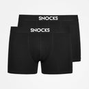 SNOCKS Boxershorts mit Logo Unterhosen SNOCKS Black M