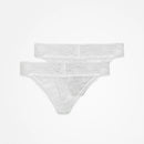 SNOCKS Thong Lace Full Lace Women, 2pcs SNOCKS White XS