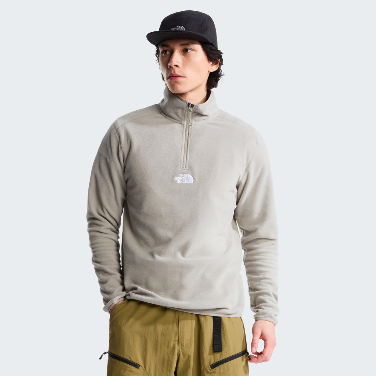 THE NORTH FACE M GLACIER 1/4 ZIP - EMBROIDERED LOGO Fleecejacken & Pullover THE NORTH FACE
