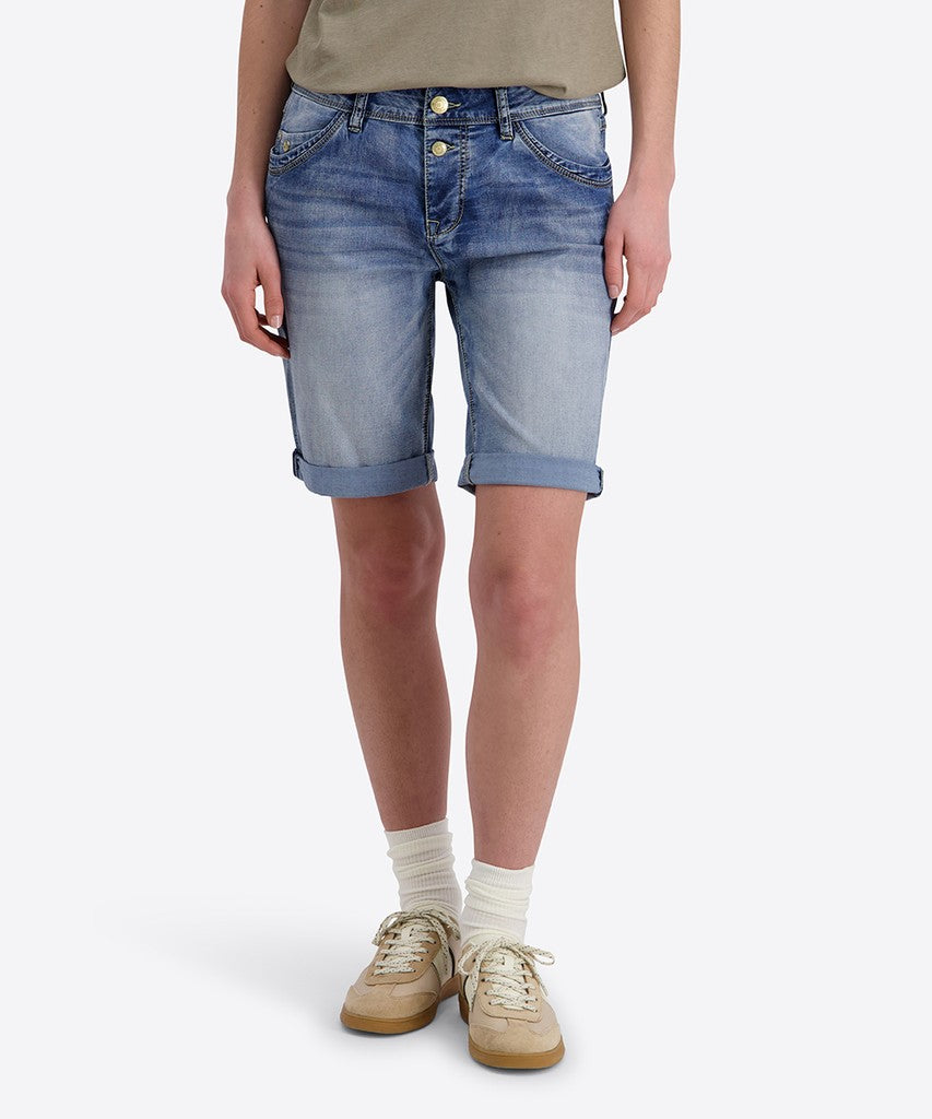 TIMEZONE Slim NaliTZ Short Hosen TIMEZONE Fresh Indigo Wash 25
