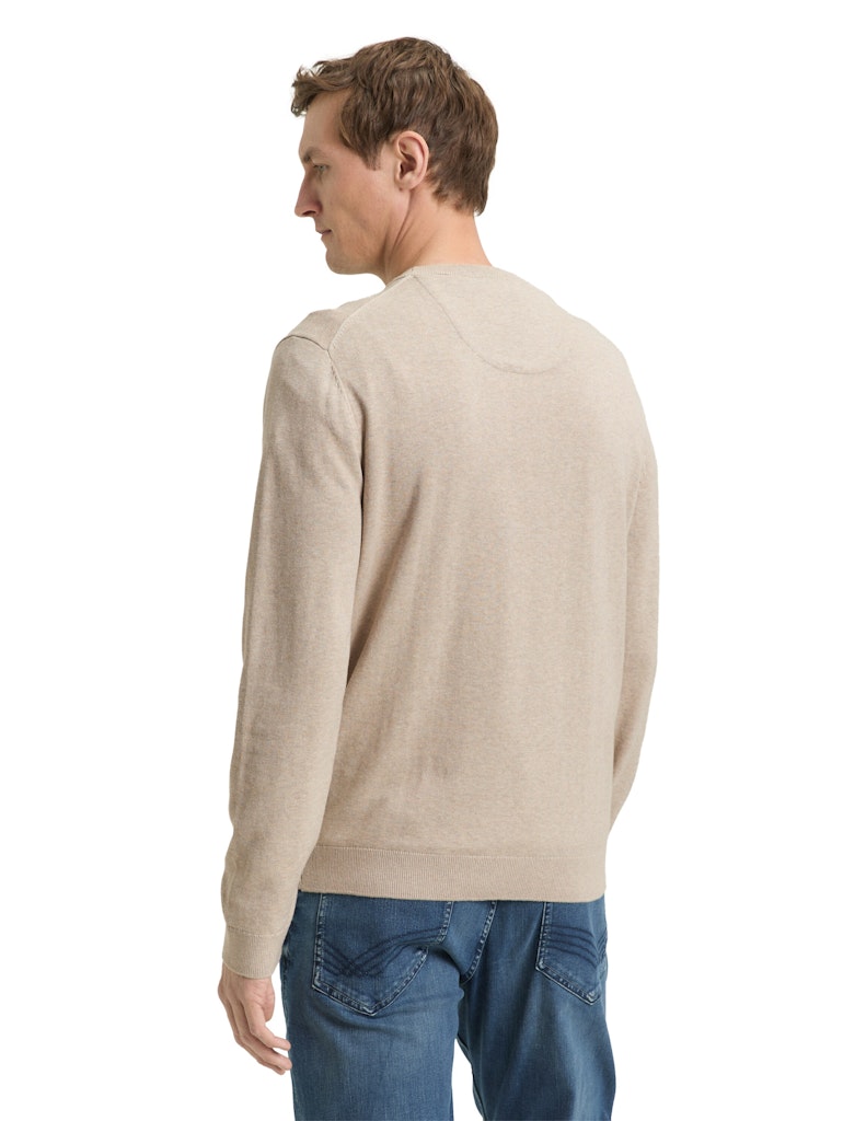 TOM TAILOR CASUAL MEN basic crewneck knit Freizeitpullover TOM TAILOR CASUAL MEN