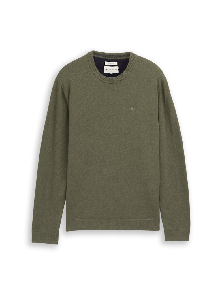 TOM TAILOR CASUAL MEN basic crewneck knit Freizeitpullover TOM TAILOR CASUAL MEN 39401 M