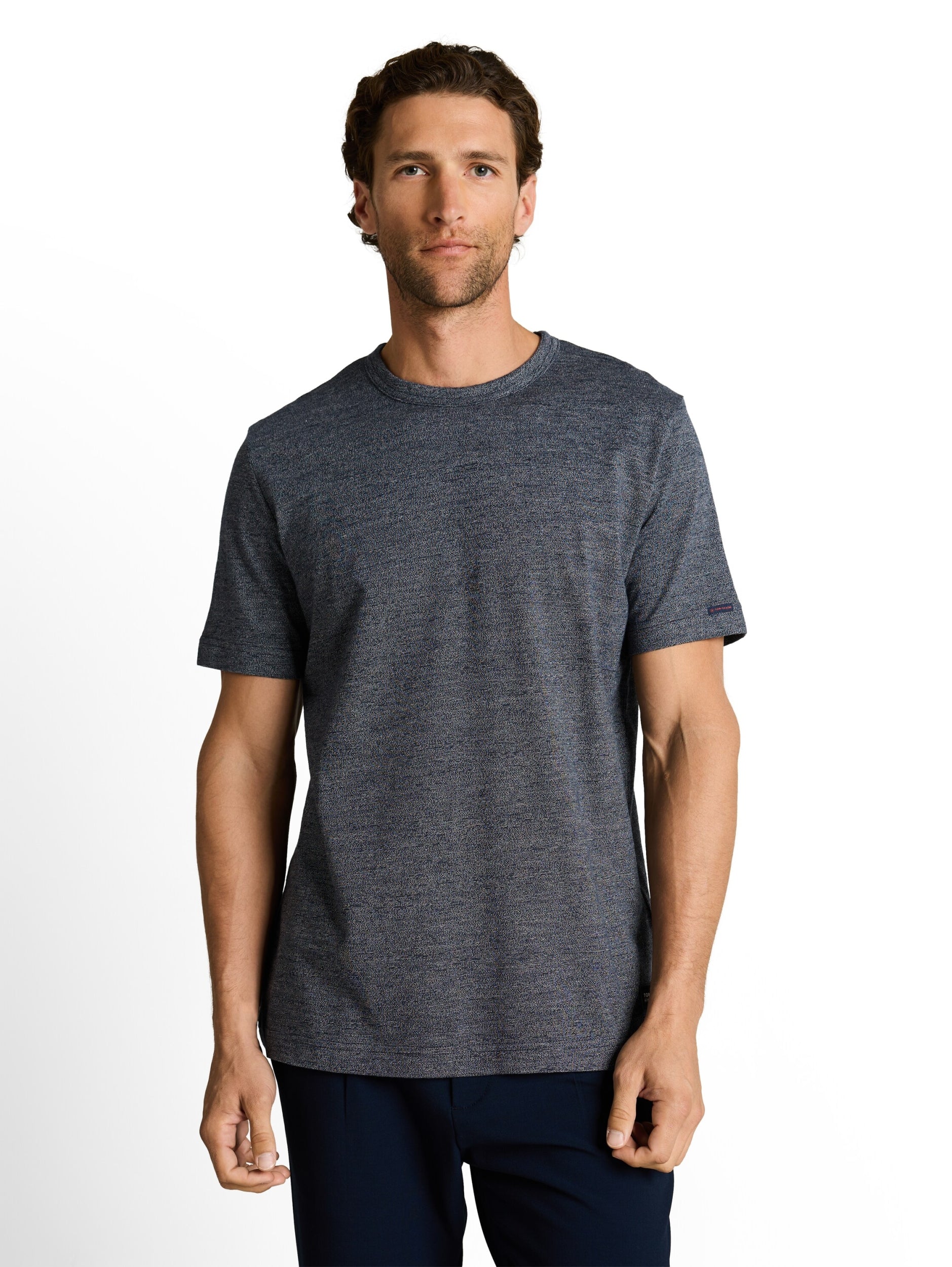 TOM TAILOR CASUAL MEN Detailed fine striped T-shirt Trainingsshirts TOM TAILOR CASUAL MEN