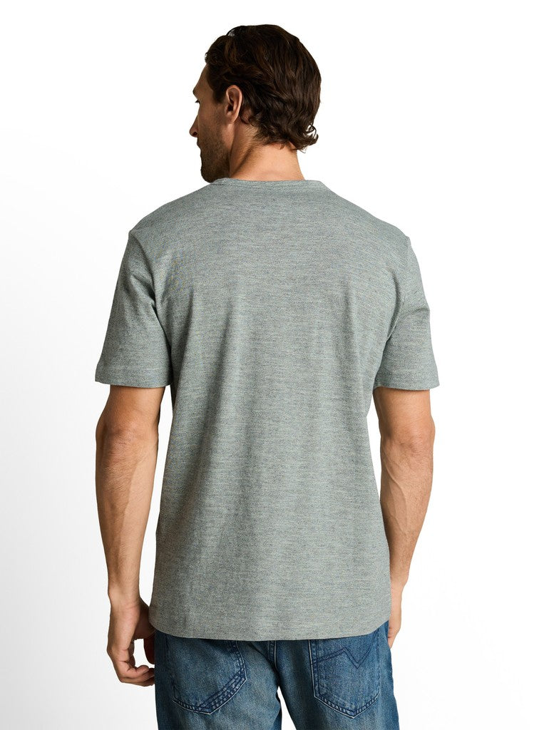 TOM TAILOR CASUAL MEN printed fine stripe t-shirt Trainingsshirts TOM TAILOR CASUAL MEN