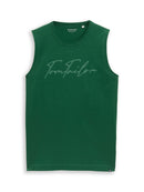TOM TAILOR CASUAL MEN printed tanktop Freizeitshirts /-hemden TOM TAILOR CASUAL MEN Garden Green M