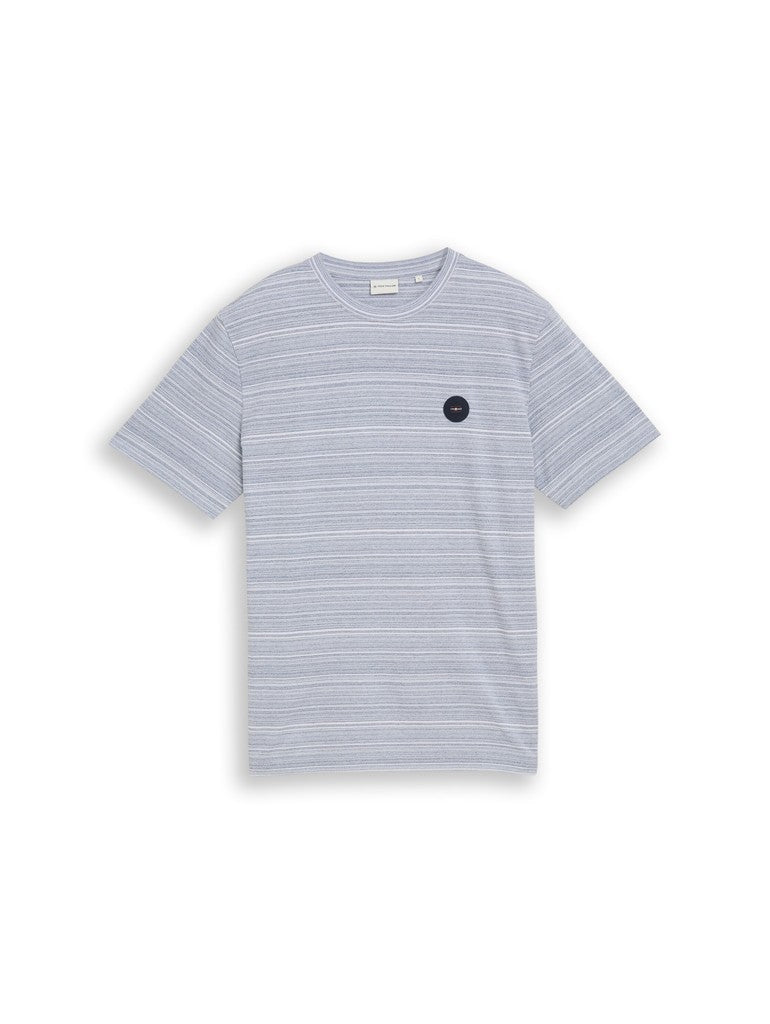 TOM TAILOR CASUAL MEN spacedye t-shirt Trainingsshirts TOM TAILOR CASUAL MEN navy spacedye pique M