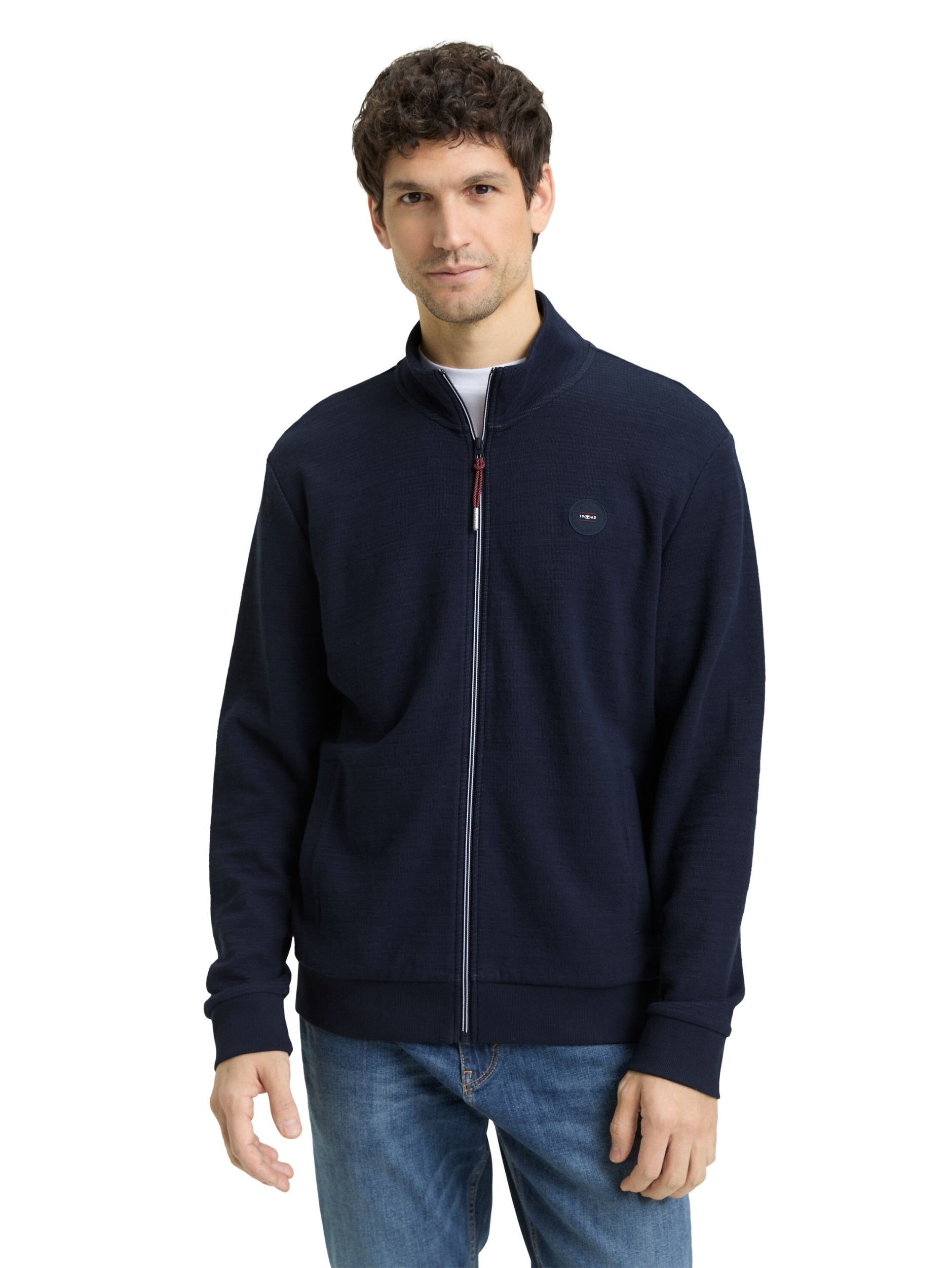TOM TAILOR CASUAL MEN structured stand-up t-shirt Freizeitshirts /-hemden TOM TAILOR CASUAL MEN