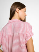 TOM TAILOR CASUAL WOMEN Blouse Striped Shortsleeve Freizeitshirts /-blusen TOM TAILOR CASUAL WOMEN