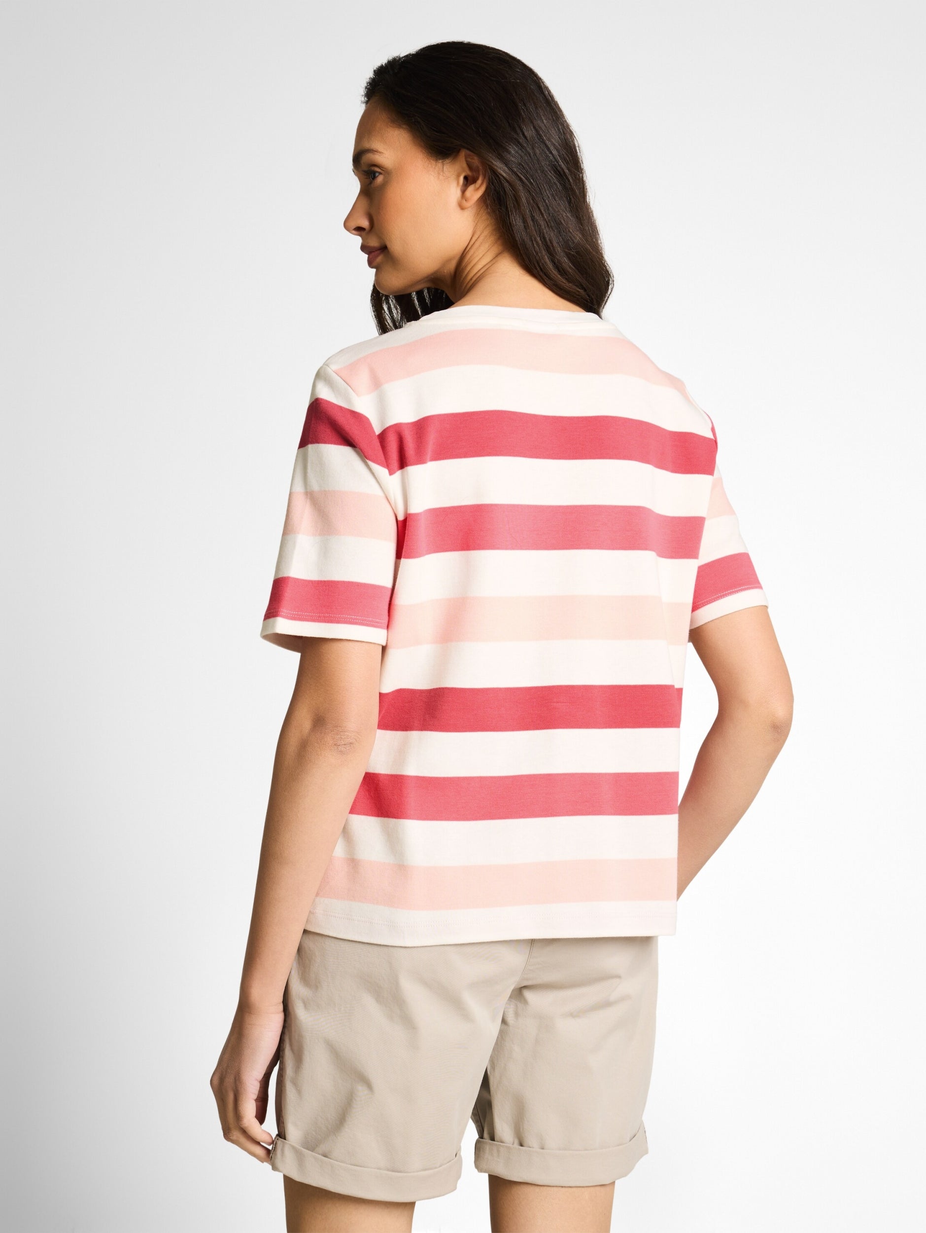 TOM TAILOR CASUAL WOMEN T-shirt boxy crew neck with pr Freizeitshirts /-hemden TOM TAILOR CASUAL WOMEN