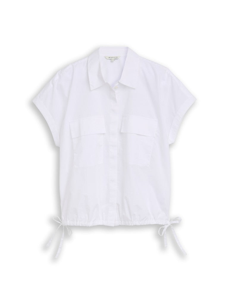 TOM TAILOR CASUAL WOMEN blouse poplin shortsleeves Freizeitshirts /-blusen TOM TAILOR CASUAL WOMEN 20000 36