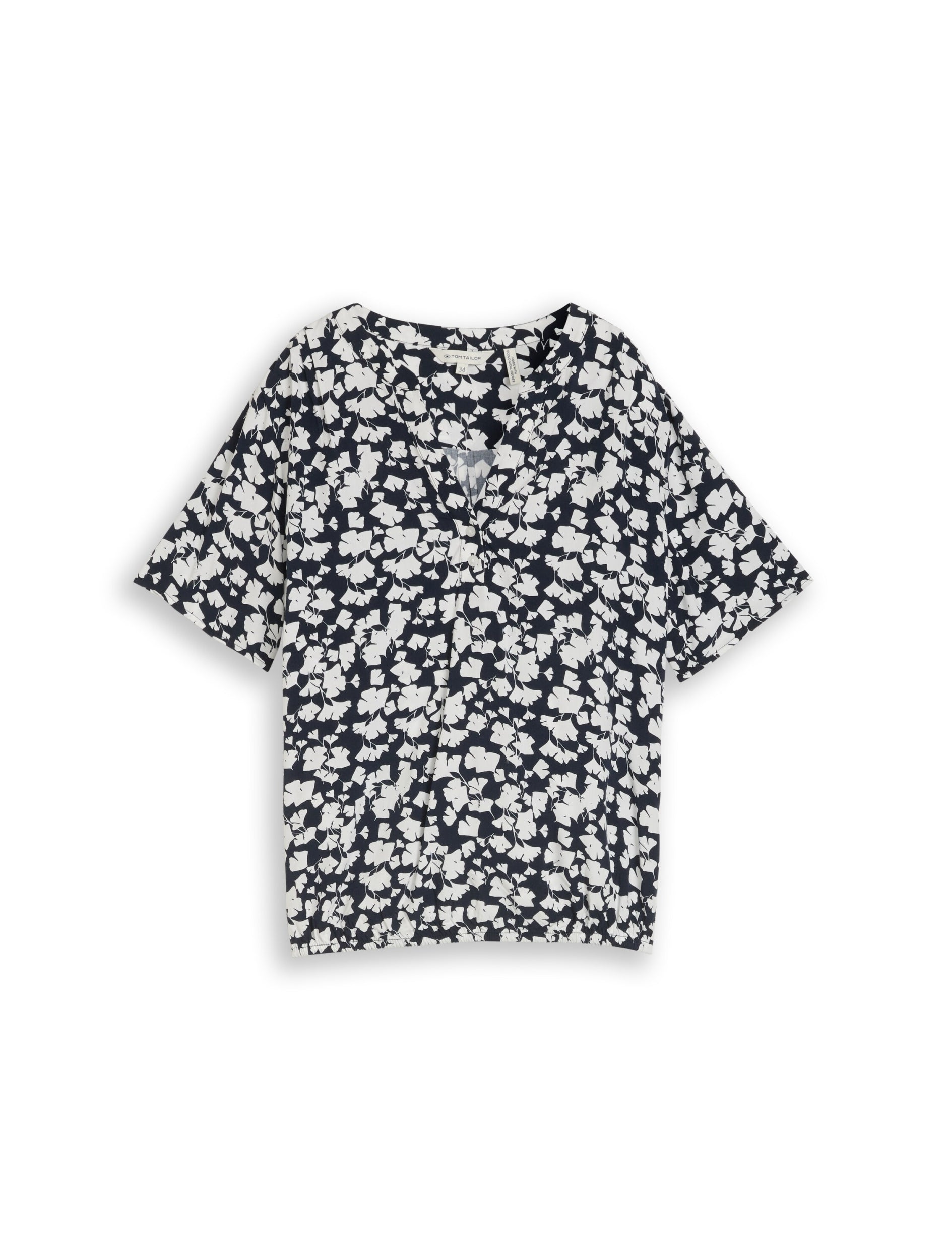 TOM TAILOR CASUAL WOMEN Blouse printed shortsleeves Freizeitshirts /-blusen TOM TAILOR CASUAL WOMEN 39735 36
