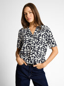 TOM TAILOR CASUAL WOMEN Blouse printed shortsleeves Freizeitshirts /-blusen TOM TAILOR CASUAL WOMEN