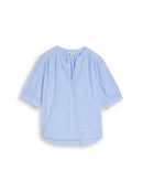 TOM TAILOR CASUAL WOMEN Blouse shrtsleeves slub struc Freizeitshirts /-blusen TOM TAILOR CASUAL WOMEN Black 34