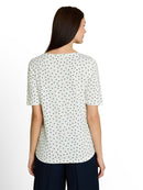 TOM TAILOR CASUAL WOMEN T-shirt alloverprint crew neck Freizeitshirts /-hemden TOM TAILOR CASUAL WOMEN