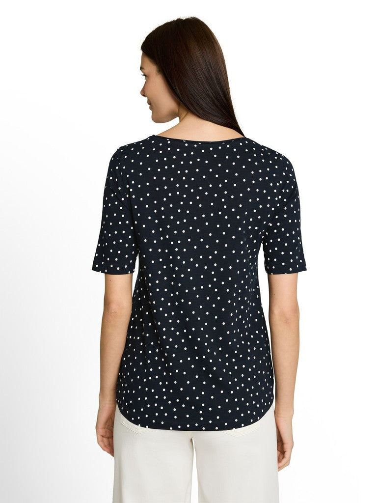 TOM TAILOR CASUAL WOMEN T-shirt alloverprint crew neck Freizeitshirts /-hemden TOM TAILOR CASUAL WOMEN