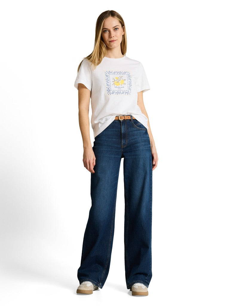 TOM TAILOR CASUAL WOMEN T-shirt basic crew neck print Freizeitshirts /-hemden TOM TAILOR CASUAL WOMEN