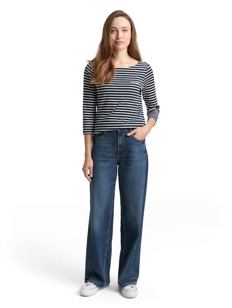 TOM TAILOR CASUAL WOMEN T-shirt boat neck stripe Freizeitshirts /-blusen TOM TAILOR CASUAL WOMEN