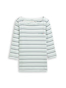 TOM TAILOR CASUAL WOMEN T-shirt boat neck stripe Freizeitshirts /-blusen TOM TAILOR CASUAL WOMEN 39931 XS