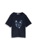 TOM TAILOR CASUAL WOMEN T-shirt boxy crew neck with pr Freizeitshirts /-hemden TOM TAILOR CASUAL WOMEN 10668 S