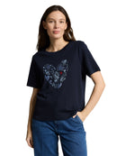 TOM TAILOR CASUAL WOMEN T-shirt boxy crew neck with pr Freizeitshirts /-hemden TOM TAILOR CASUAL WOMEN
