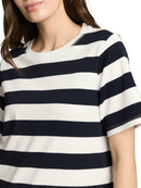 TOM TAILOR CASUAL WOMEN T-shirt boxy crew neck with pr Freizeitshirts /-hemden TOM TAILOR CASUAL WOMEN