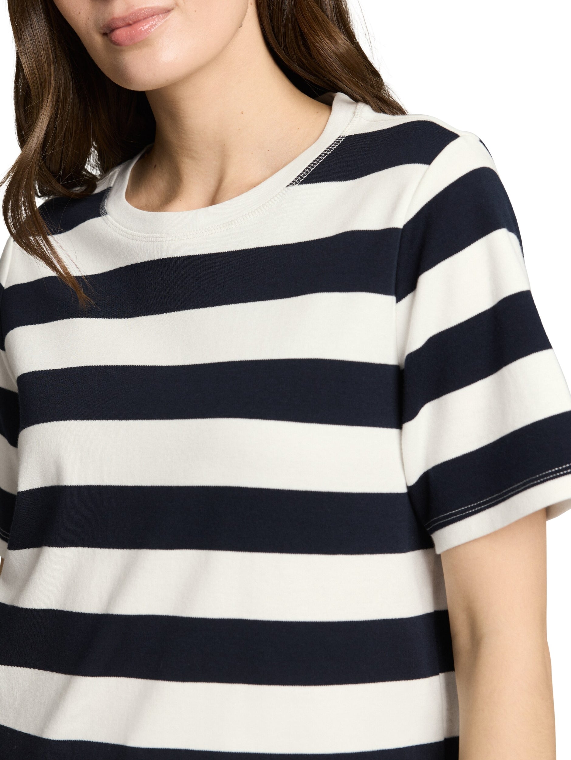 TOM TAILOR CASUAL WOMEN T-shirt boxy crew neck with pr Freizeitshirts /-hemden TOM TAILOR CASUAL WOMEN