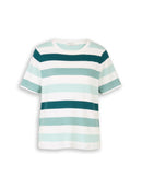 TOM TAILOR CASUAL WOMEN T-shirt boxy crew neck with pr Freizeitshirts /-hemden TOM TAILOR CASUAL WOMEN 40116 XS