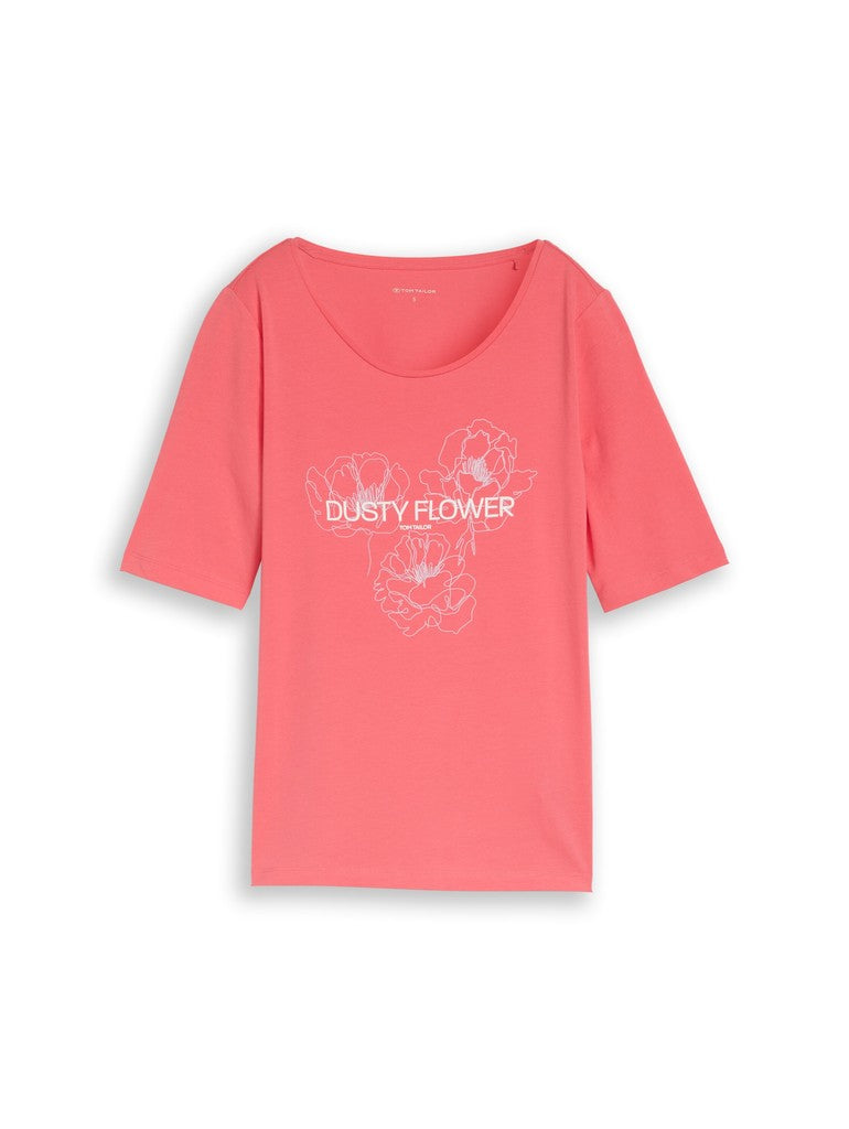 TOM TAILOR CASUAL WOMEN T-shirt crew necck with print Freizeitshirts /-hemden TOM TAILOR CASUAL WOMEN 40029 S