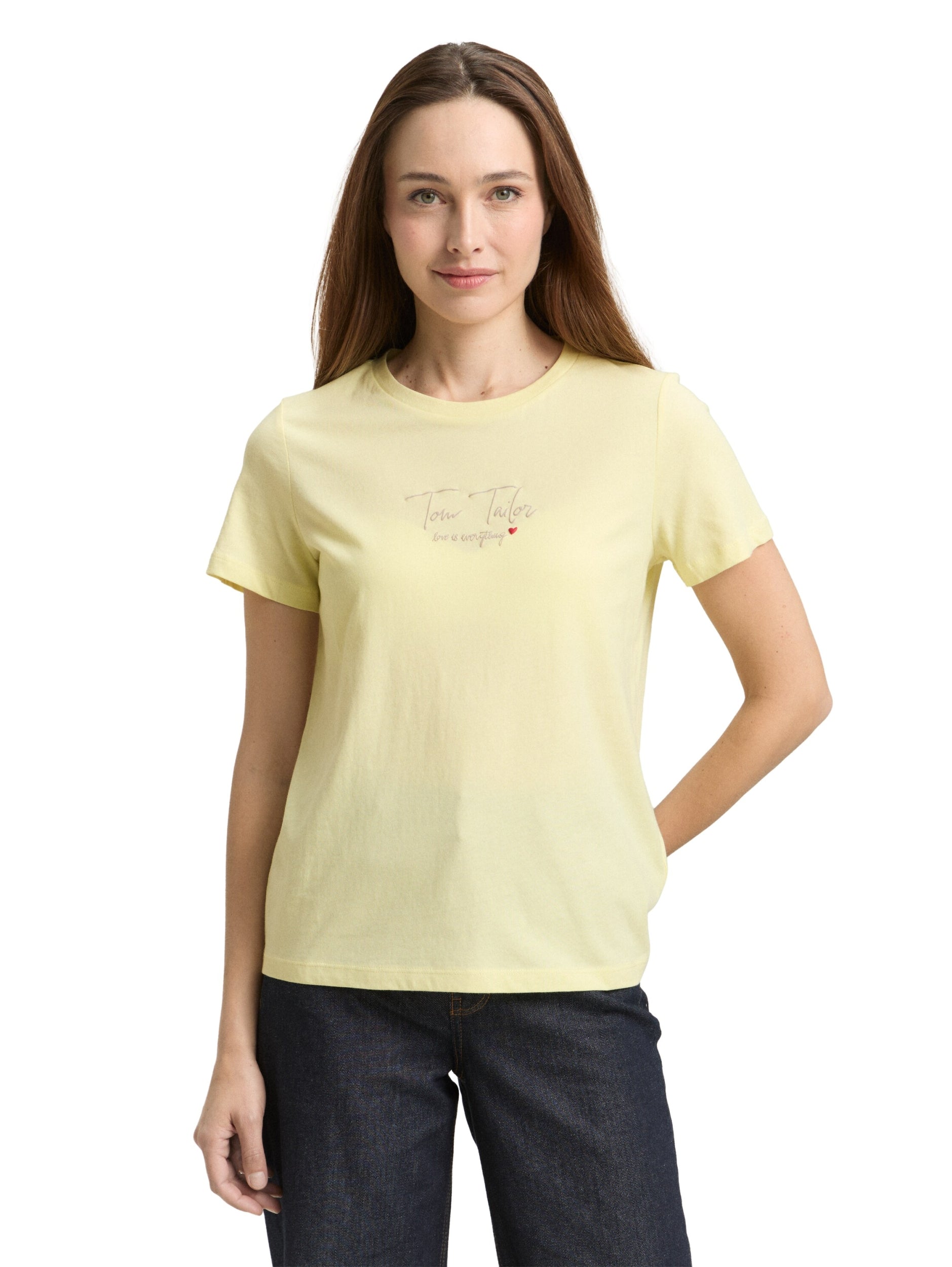 TOM TAILOR CASUAL WOMEN T-shirt crew neck logo Freizeitshirts /-hemden TOM TAILOR CASUAL WOMEN