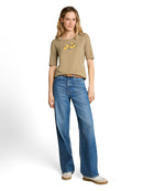 TOM TAILOR CASUAL WOMEN T-shirt crew necck with print