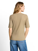 TOM TAILOR CASUAL WOMEN T-shirt crew necck with print