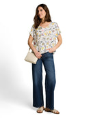 TOM TAILOR CASUAL WOMEN T-Shirt crincle alloverprinted Freizeitshirts /-hemden TOM TAILOR CASUAL WOMEN
