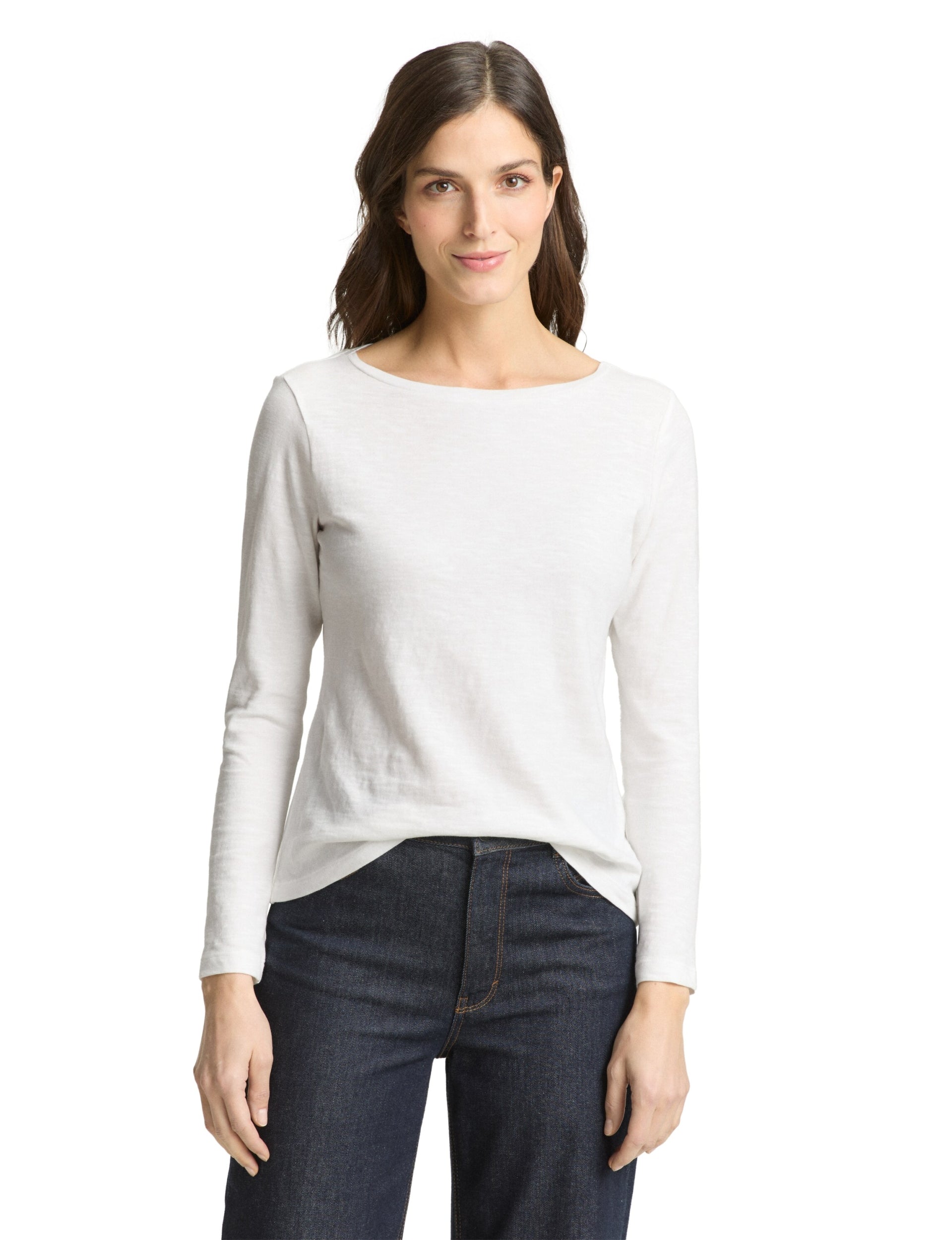 TOM TAILOR CASUAL WOMEN T-shirt logsleeve slub Freizeitshirts /-hemden TOM TAILOR CASUAL WOMEN