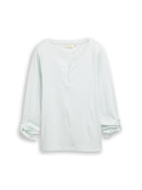 TOM TAILOR CASUAL WOMEN T-shirt stripe henley Freizeitshirts /-blusen TOM TAILOR CASUAL WOMEN 40015 S