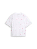 TOM TAILOR DENIM WOMEN boxy T-shirt with embroidery Freizeitshirts /-blusen TOM TAILOR DENIM WOMEN Black XS
