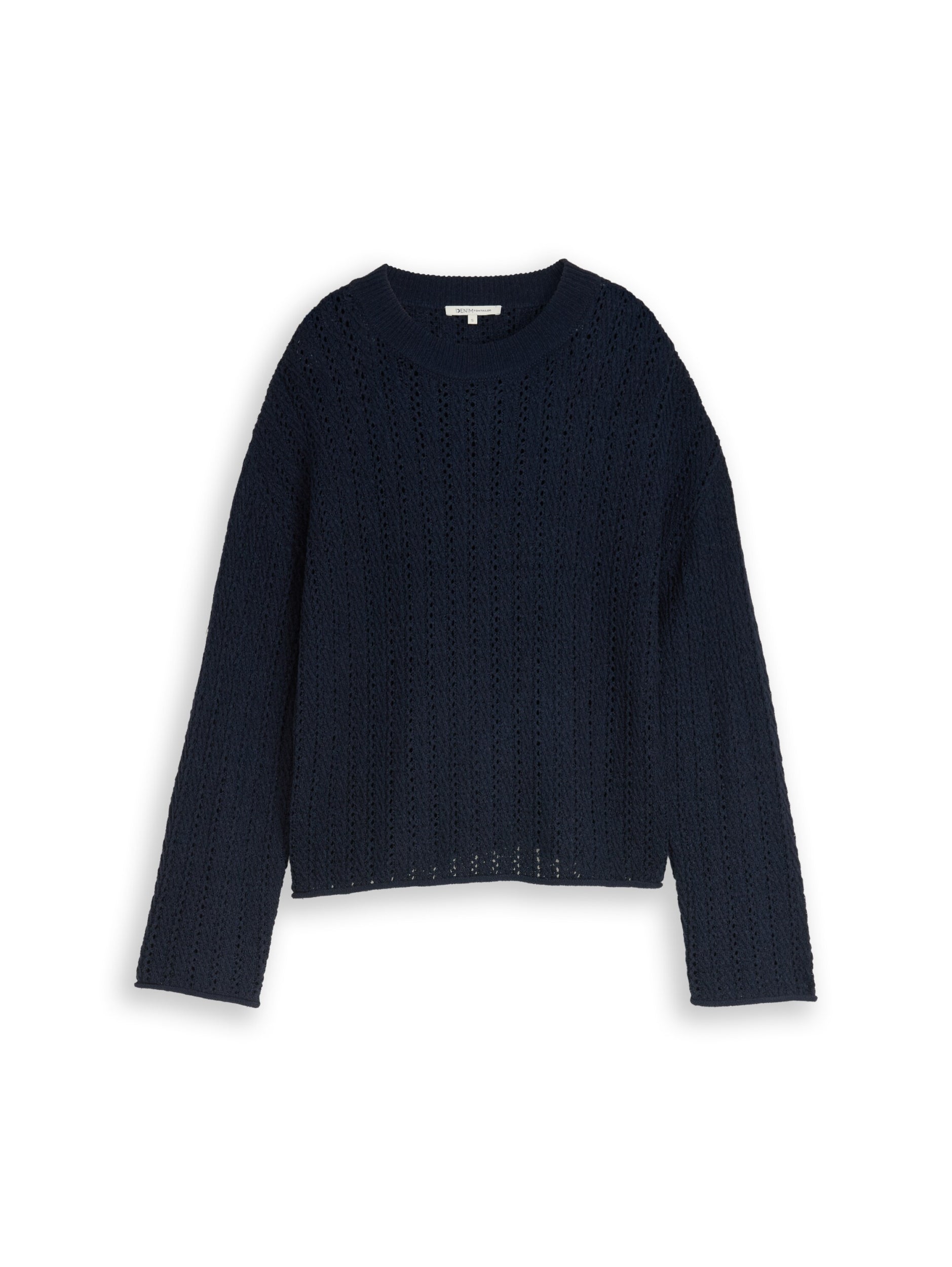 TOM TAILOR DENIM WOMEN Knit Open Structure Crew Neck Freizeitpullover TOM TAILOR DENIM WOMEN 10668 XS