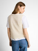 TOM TAILOR DENIM WOMEN knit structured vest Freizeitpullover TOM TAILOR DENIM WOMEN