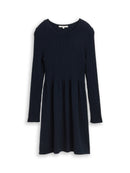 TOM TAILOR DENIM WOMEN knitted rib a-shape dress Freizeitshirts /-blusen TOM TAILOR DENIM WOMEN Black XS