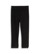 TOM TAILOR DENIM WOMEN leggings with lace Freizeithosen TOM TAILOR DENIM WOMEN Black XS