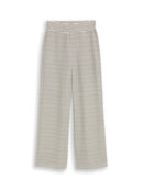 TOM TAILOR DENIM WOMEN loose knit pants Freizeithosen TOM TAILOR DENIM WOMEN white knit stripe XS