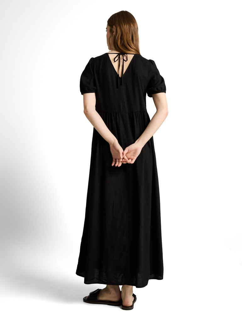 TOM TAILOR DENIM WOMEN Midi Linen dress with volume Freizeitshirts /-blusen TOM TAILOR DENIM WOMEN