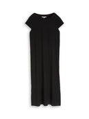 TOM TAILOR DENIM WOMEN Midi structure dress with cap Freizeitshirts /-blusen TOM TAILOR DENIM WOMEN 14482 XS