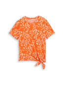 TOM TAILOR DENIM WOMEN Printed knot T-shirt Freizeitshirts /-blusen TOM TAILOR DENIM WOMEN 39475 XS