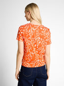 TOM TAILOR DENIM WOMEN Printed knot T-shirt Freizeitshirts /-blusen TOM TAILOR DENIM WOMEN