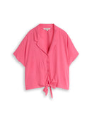 TOM TAILOR DENIM WOMEN resort shirt with knot Freizeitshirts /-blusen TOM TAILOR DENIM WOMEN soft bright pink XS
