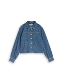 TOM TAILOR DENIM WOMEN Short denim shirt Freizeitshirts /-blusen TOM TAILOR DENIM WOMEN Black XS