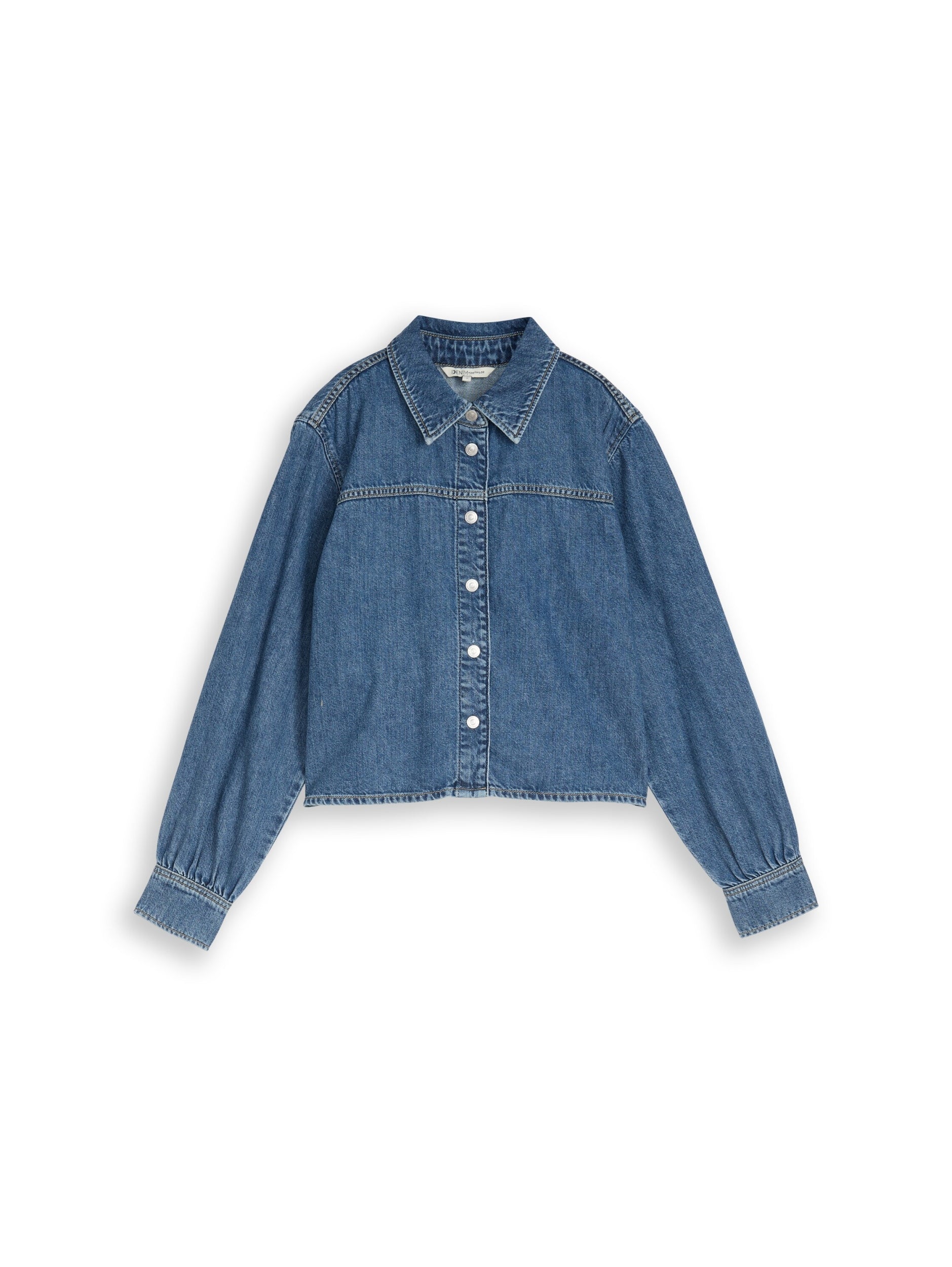 TOM TAILOR DENIM WOMEN Short denim shirt Freizeitshirts /-blusen TOM TAILOR DENIM WOMEN Black XS